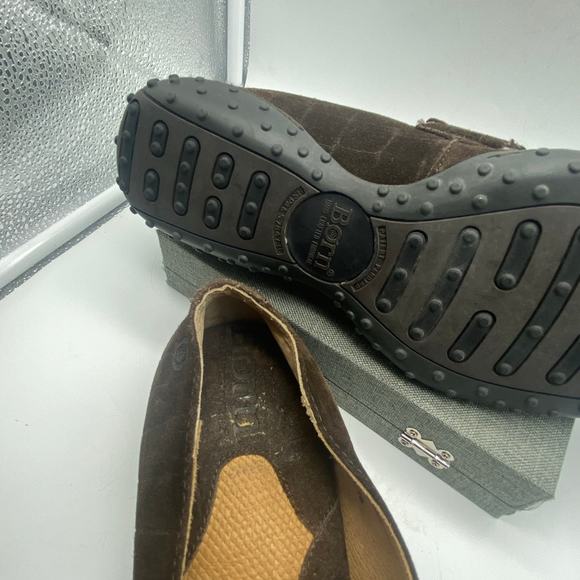 Born Alligator print Leather Driving shoes Shoe Sz 8.5 M /W Brown Loafer unisex - Picture 7 of 9